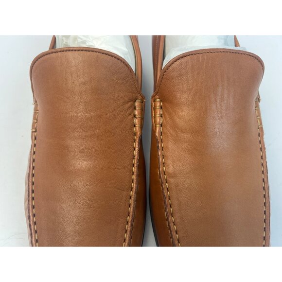 Johnston & Murphy Cresswell Venetian Mens Leather Loafers‎ 10.5M Cognac Slip-On main image 8